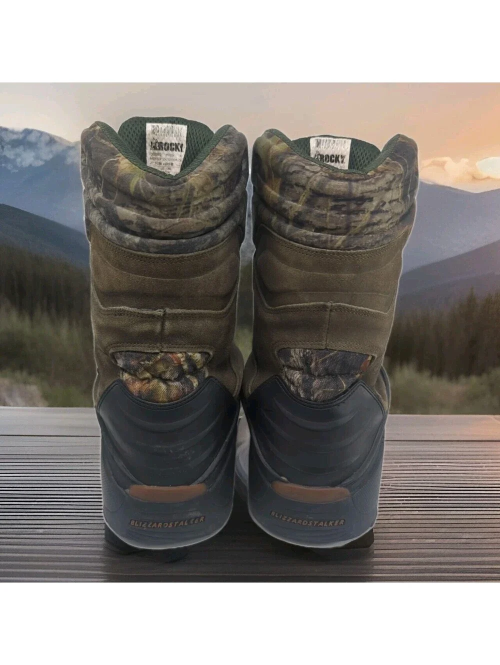 Rocky Blizzard Stalker Hunting Boots Waterproof 1200G Thinsulate 9” Camo Mens 13